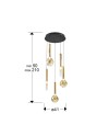 ESSENZA- LAMPARA 5L - NEGRO-DORADO